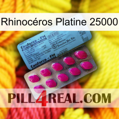 Rhinocéros Platine 25000 35